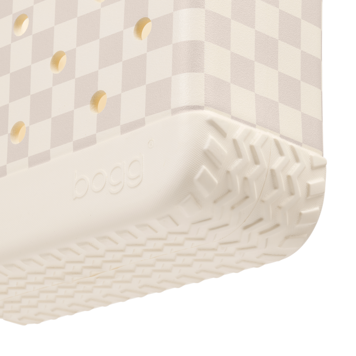 Bitty Bogg Bag - Checkered Coconut/Mushroom - Soft Seaside Companion